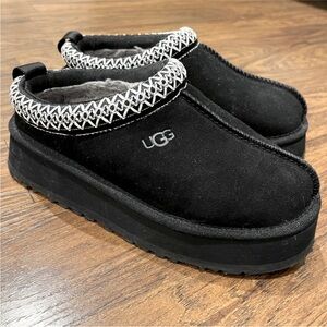 UGG Black and White Slip-On Shoes